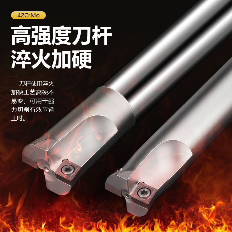 ST Fixed rough boring tool bar, double-edge rough boring tool machining center, side fixed shank reaming boring machine, boring tool bar lathe details Picture