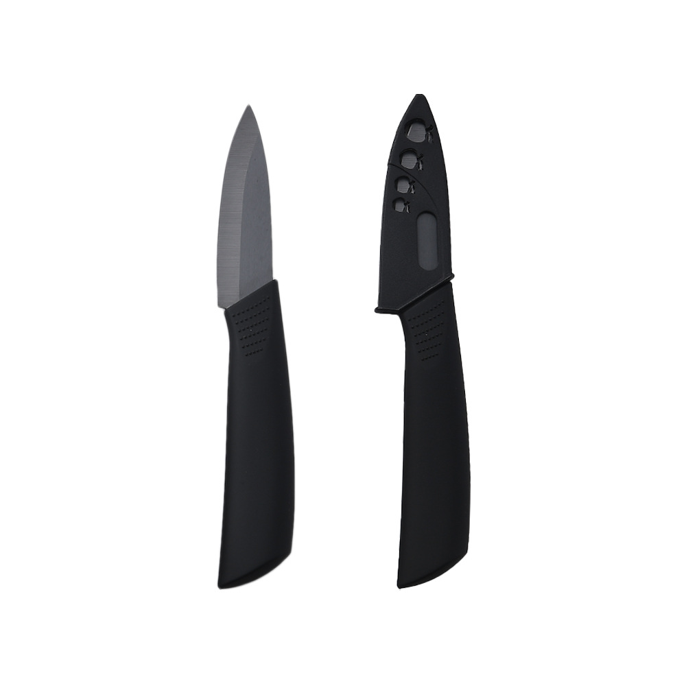 3-inch black ceramic fruit knife, sharp household kitchen fruit knife, baby food knife set, portable food Item Picture