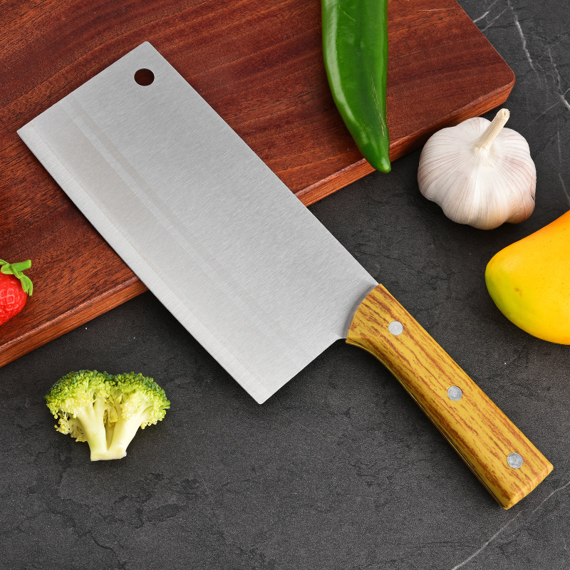 Yangjiang kitchen knife, household stainless steel bone chopping knife, sharp kitchen slicing and meat cutting knife, chef's kitchen knife set in stock details Picture
