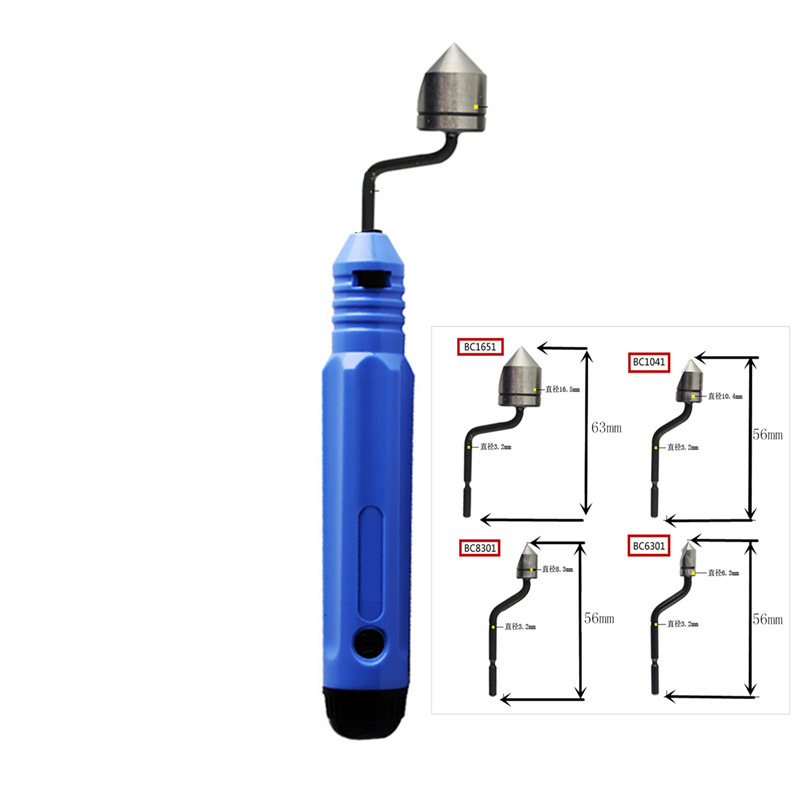 High-quality Israeli counterbore chamfering tool for removing circular hole burrs, scraper blade trimming and chamfering head BC1651 full figure