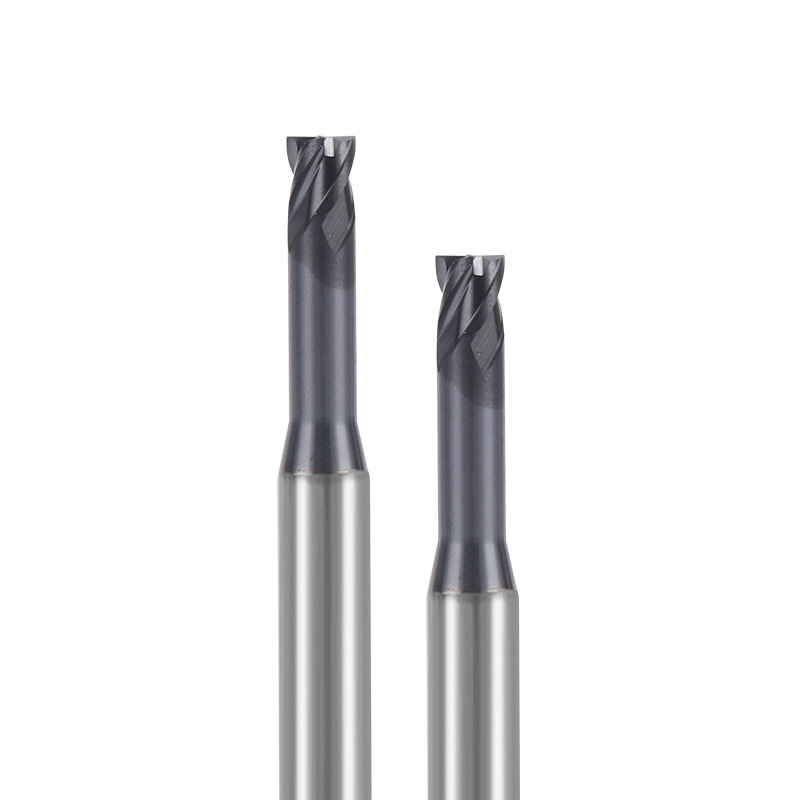 XX series deep groove flat tool CNC machining center tool, four-edge HRC52 tungsten steel coated flat-bottom deep groove end mill details Picture