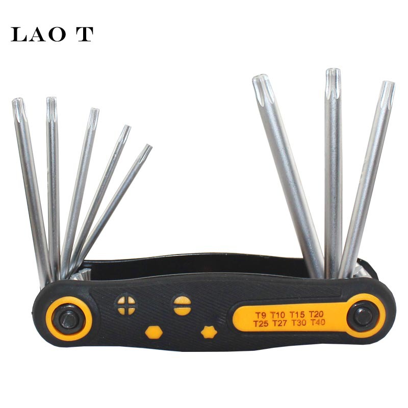 Wholesale of 8-piece portable folding wrench set with screwdriver hex socket Application Scenario