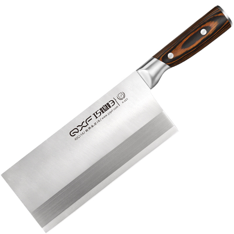 Qiao Fu Ren household kitchen stainless steel professional kitchen knife, chef's meat slicing knife, commercial hotel special mulberry slice knife Item Picture