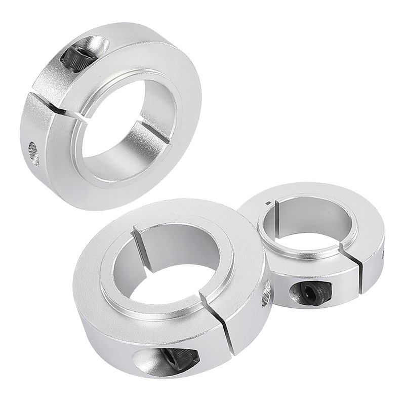 Optical shaft open boss type fixed ring bearing limit thrust ring, aluminum alloy positioning locking retaining ring fixed ring Specification drawing