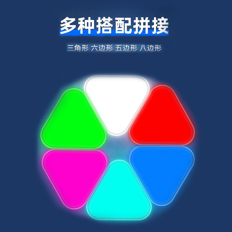 Hexagonal honeycomb light, background wall decorative light, ambient light, wall lamp, touch light, single-control sensor, home decoration night light Application Scenario