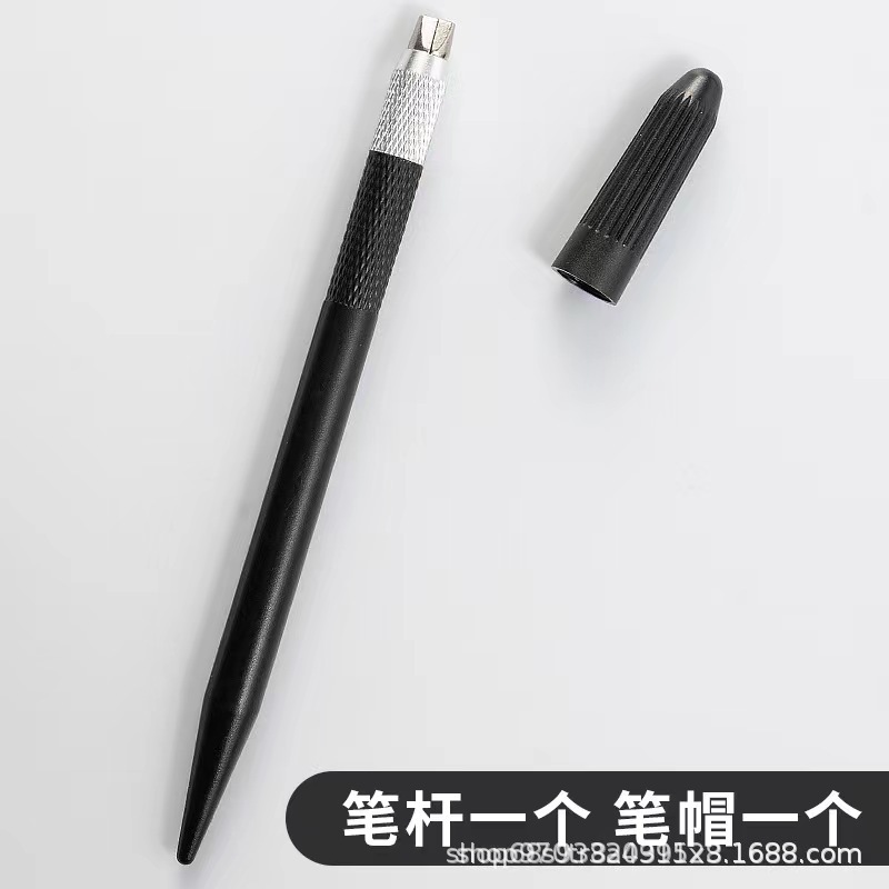 Mingshi Small knife head Engraving Knife 30° Angle multi-functional student handcrafted journal paper model making pen knife wholesale undefined