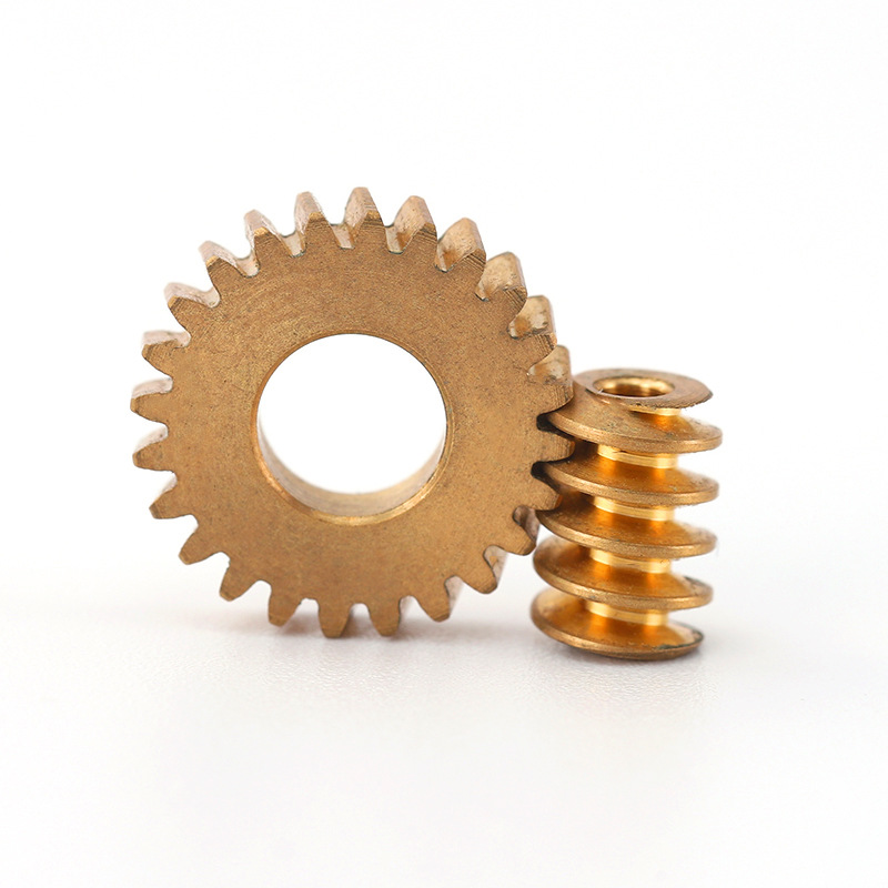 CNC lathes with through-spindle machines process non-standard precision small-module single and double-head copper worm motors, gears, worm wheels and worm gears Specification drawing