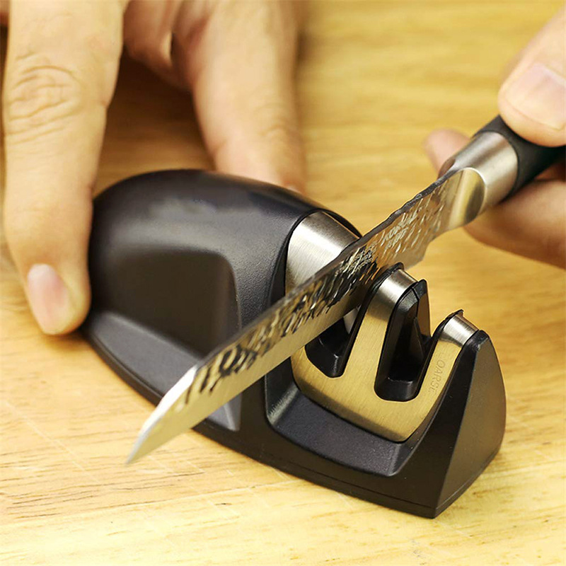 Portable household knife sharpener, two-segment mouse-shaped mini knife sharpener, quick and easy to sharpen in stock details Picture
