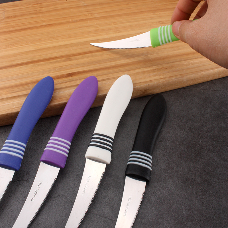 Factory stock 12PC steak knives, stainless steel steak knives, toothed knives, melon bread knives, serrated knives, and household kitchen knives Specification drawing