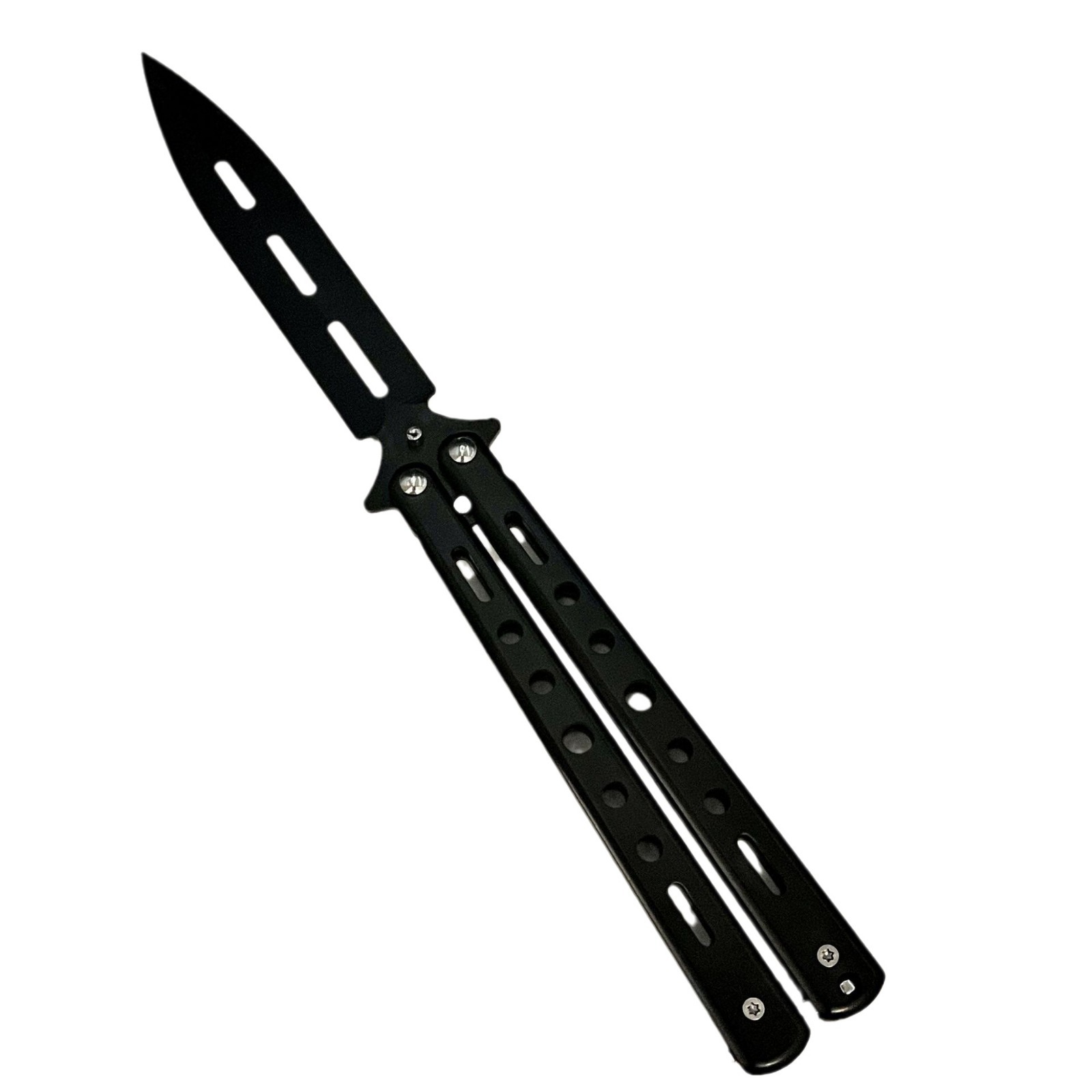 All-steel butterfly swing practice knife, outdoor folding CSGO butterfly training knife, fancy portable practice knife, unedged Item Picture