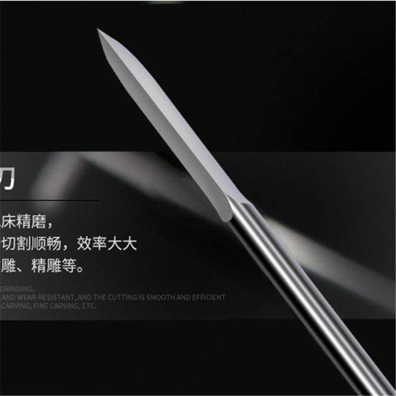 Foreign trade woodworking carving knives, wood carving root carvings, kernel carvings, grinding milling cutters, drill bits, thread machines, carving knives, wood carving tools Specification drawing