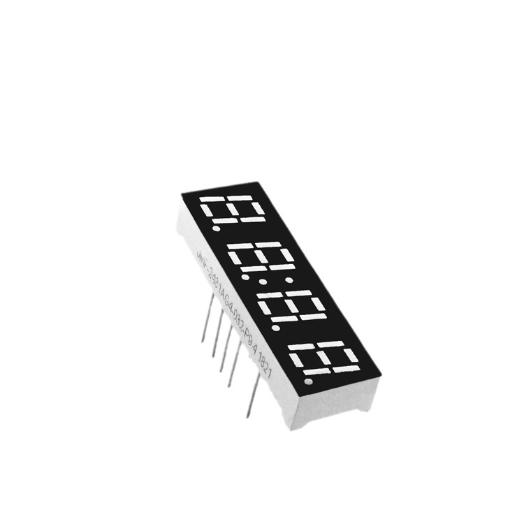Factory direct supply of 0.25-inch 4-digit led digital tube with common cathode and cathode high-brightness green light clock digital tube 2481 Item Picture
