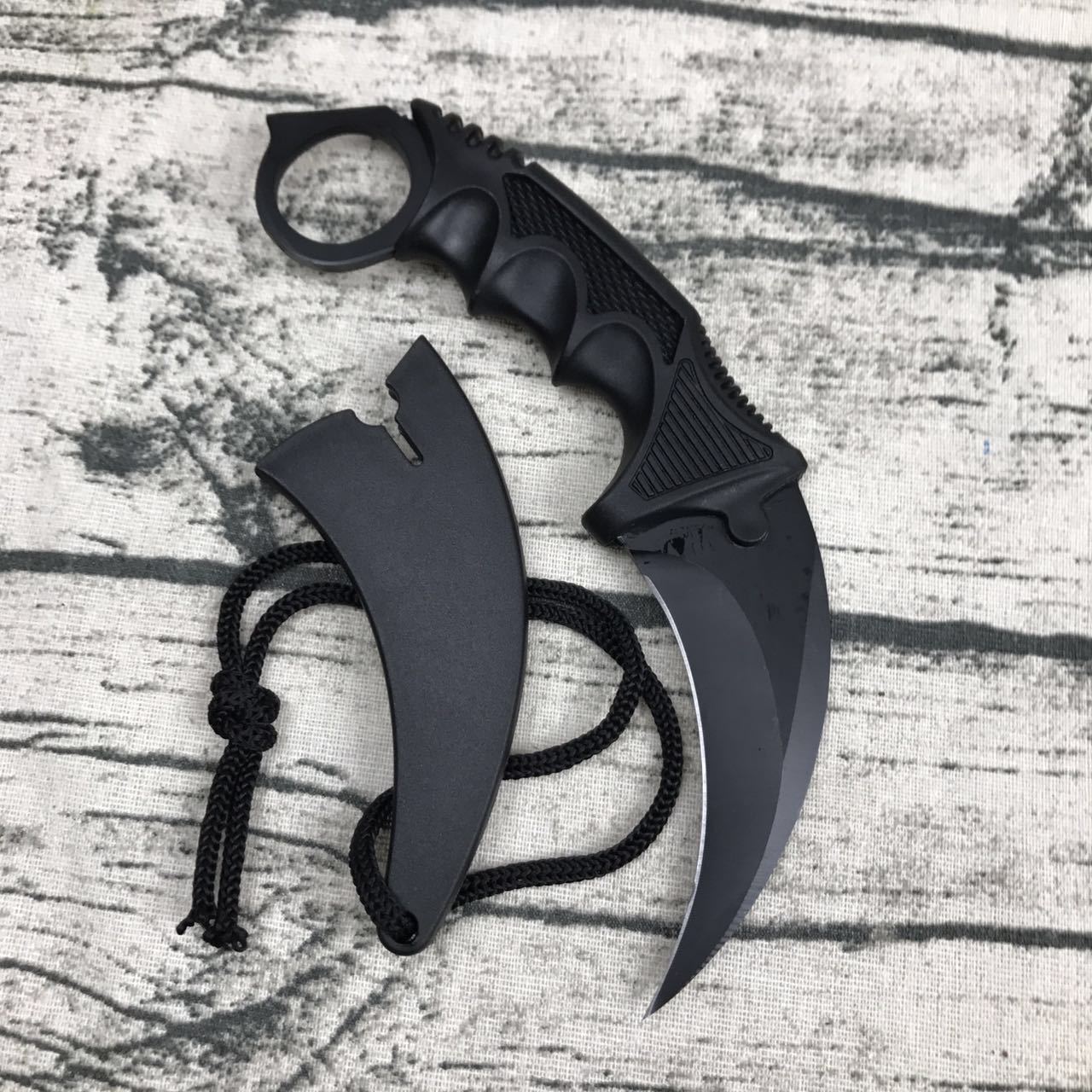Counter-strike Wolf Claw Knife game csgo Claw knife Camping outdoor tool Portable claw knife Fox claw high hardness Specification drawing