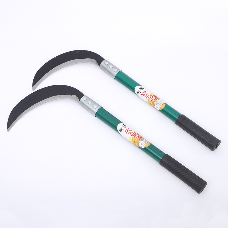 Wholesale of crescent-shaped knives in stock, long-handled hook knives, outdoor weeding, agricultural and garden sickles, crescent-shaped knives Specification drawing