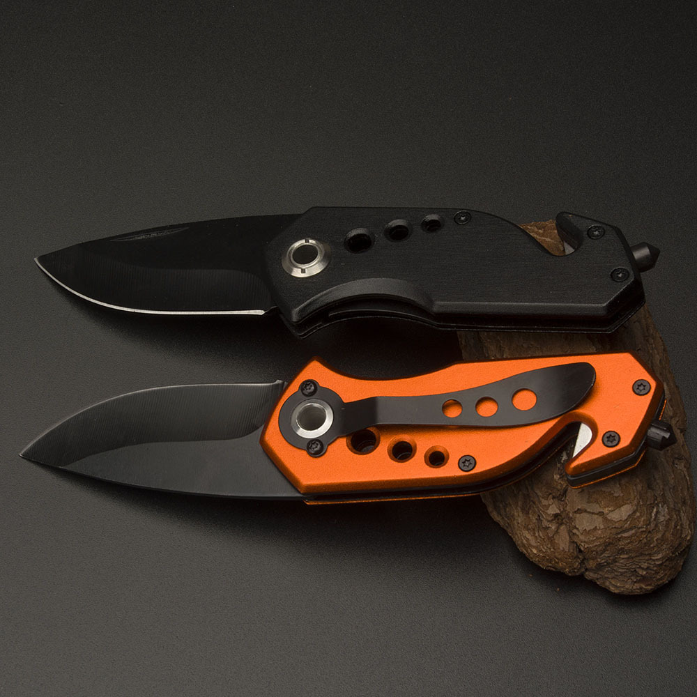 Direct sales of outdoor tools in stock: multi-functional knives, portable folding knives with aluminum handles, stainless steel knives, camping tools details Picture
