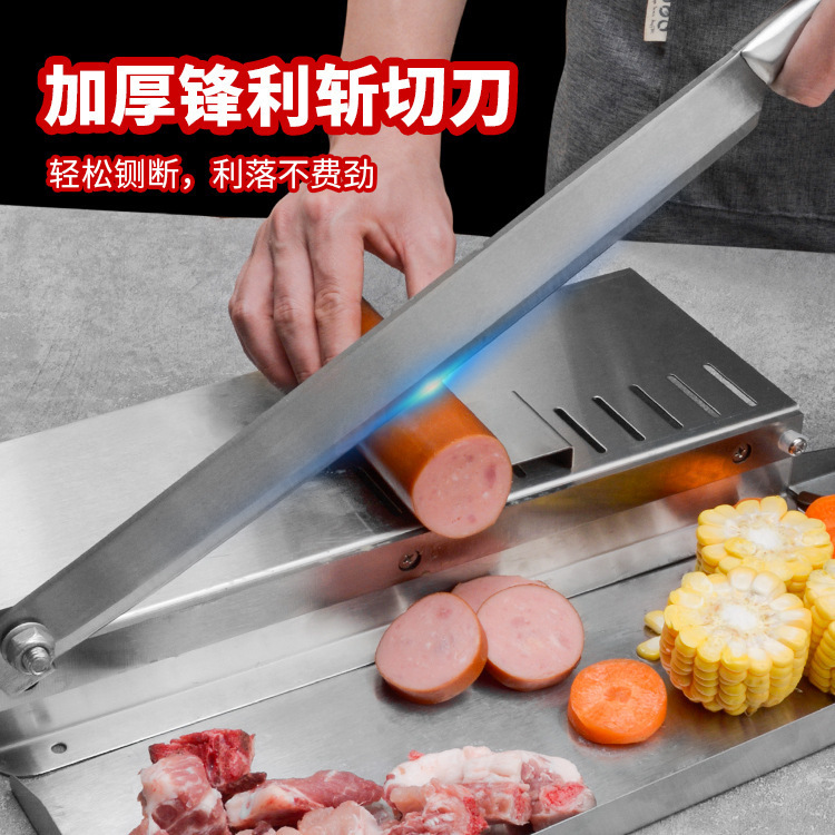 Multi-functional bone-cutting knife, frozen meat knife, medicinal herb slicing machine, gate knife, frame meat slicer, small household and commercial side knife Specification drawing