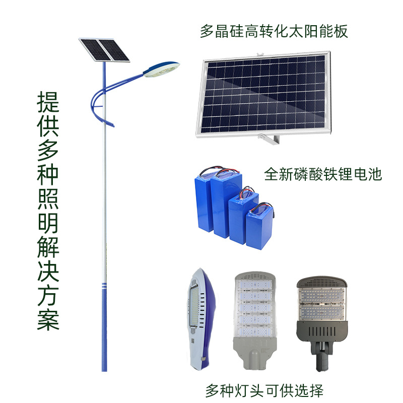 The manufacturer wholesals square street lamp poles for municipal engineering, single-arm 8-meter and 12-meter corrugated led retro solar street lamps Application Scenario