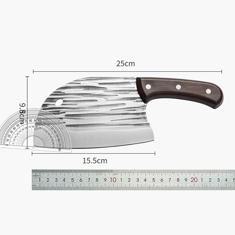 The fish head knife is a popular and best-selling stainless steel kitchen knife. It is sharp for household chopping and used as a forging and slicing knife for street stalls Application Scenario