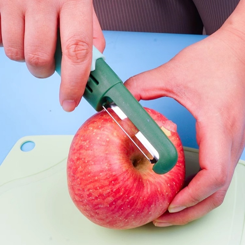 Fruit knife, peeler, two-in-one household peeler, kitchen thin peeler, stainless steel melon peeler, fruit knife Specification drawing