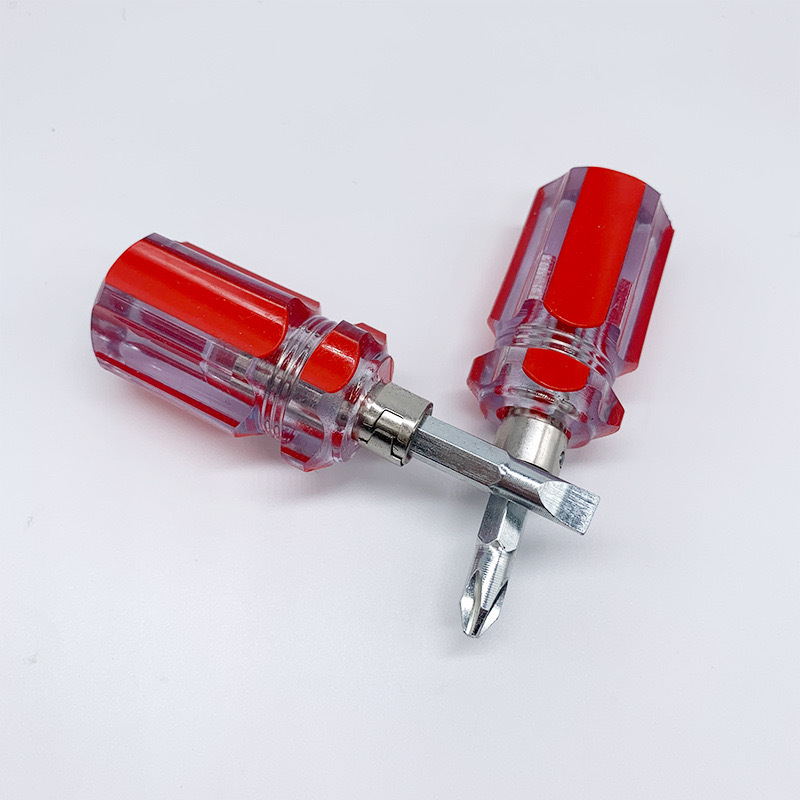 Wholesale mini crystal dual-purpose radish head screwdriver, transparent color strip screwdriver, multi-functional strong magnetic small screwdriver Application Scenario