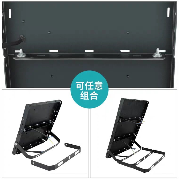 Cross-border exclusive manufacturer direct sales LED module floodlights, 50W ultra-bright outdoor waterproof and lightning protection floodlights Specification drawing