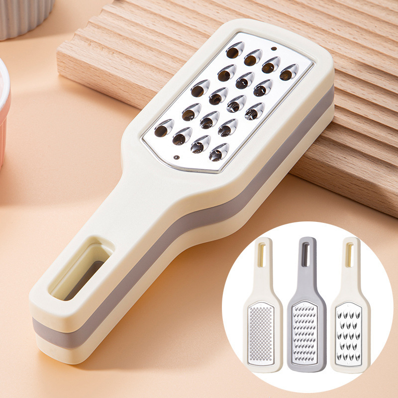 Three-in-one grater, household multi-functional carrot grater, kitchen potato and cucumber grater, garlic puree grater full figure