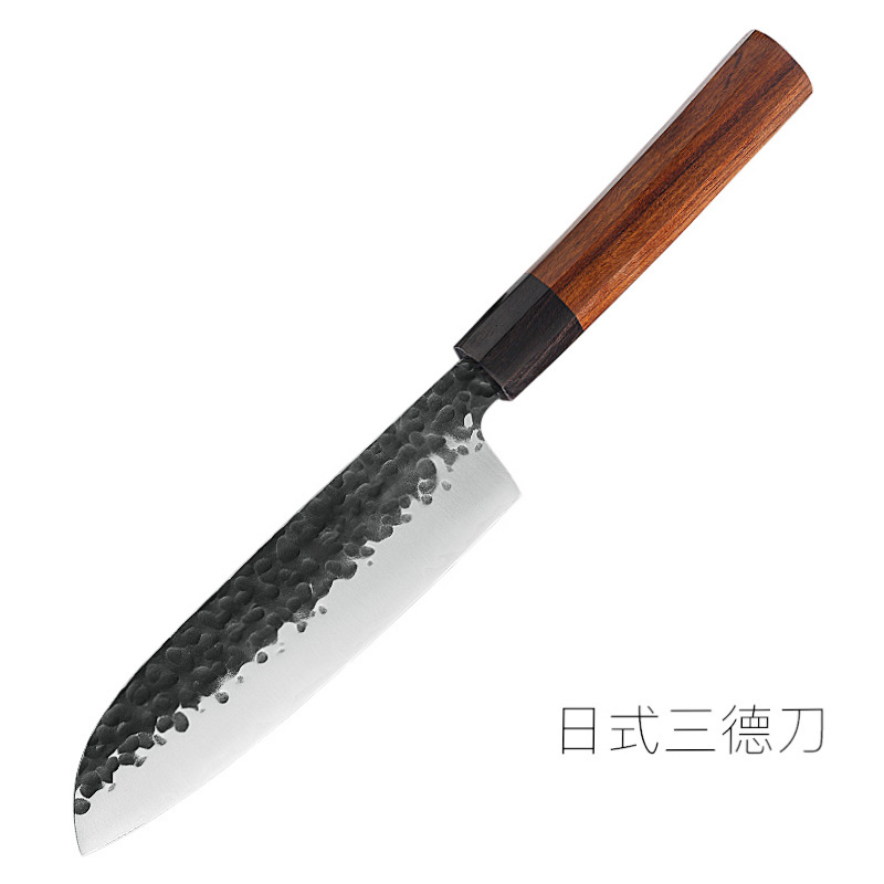 Hand-forged chef's slicing knife, raw fish cooking knife, Japanese kitchen knife, three-in-one sharp, golden chef's knife, Yangjiang knives Item Picture