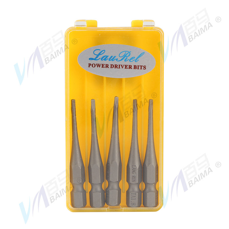 S2 steel hardened, small waist triangular screwdriver tip 1/4, air screwdriver nozzle, electric screwdriver tip 50mm with magnetic Application Scenario