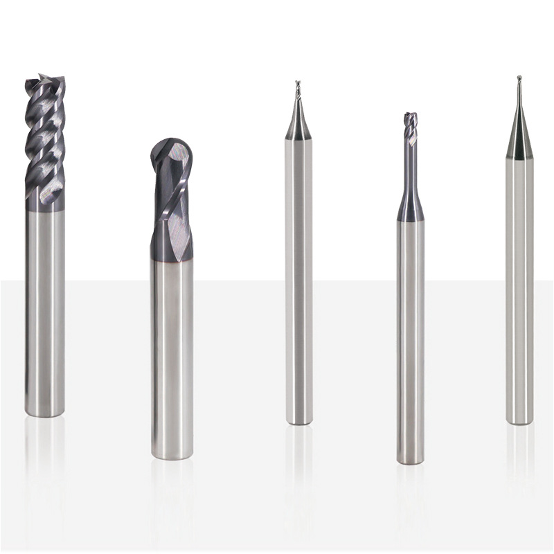 XX series deep groove flat tool CNC machining center tool, four-edge HRC52 tungsten steel coated flat-bottom deep groove end mill Specification drawing