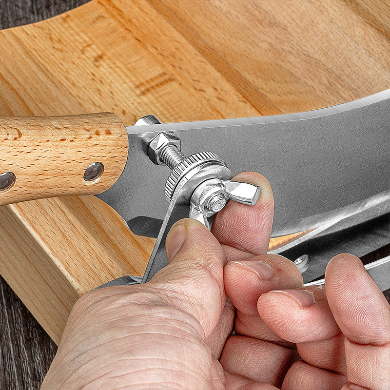 Commercial manual deer antler, Ganoderma lucidum and American ginseng slicing machine with guillotine knife, gate knife and small medicinal material slicing machine Specification drawing