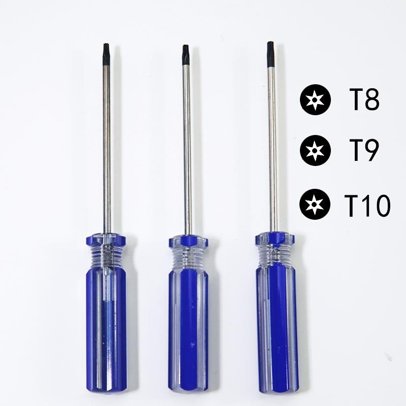 Manual screwdrivers with holes, T6/T8/T9/T10, are suitable for xbox360 game consoles with hexagon socket full figure