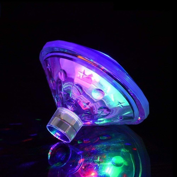 Swimming pool lights, diving lights, LED bathtub lights, bath lights, waterproof projection water, floating fish tank, fountain lights, dance table lamps Specification drawing