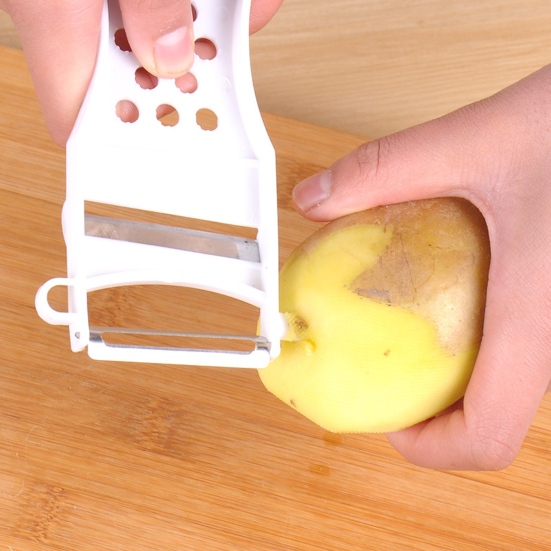 Peeling and slicing knife, kitchen multi-functional vegetable cutter, potato shreds cutter, grater, slicer, grater and flower cutter details Picture