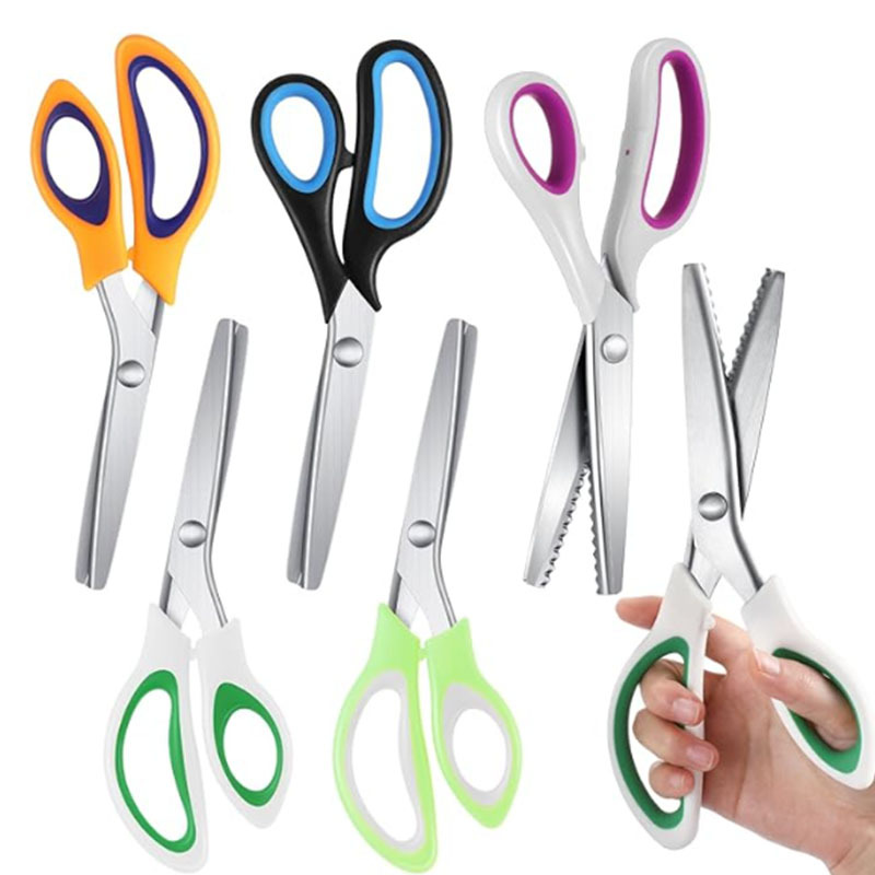 Toothed fabric scissors, wavy scissors, lace scissors, tailor fabric scissors, clothing scissors, serrated scissors details Picture
