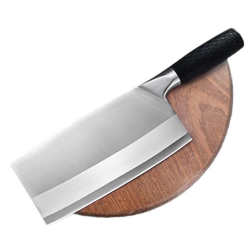 5CR15M Card Kitchen stainless steel household kitchen knife, cutting and chopping dual-purpose knife, kitchen chef's cutting and chopping knife wholesale, color three-in-one Item Picture