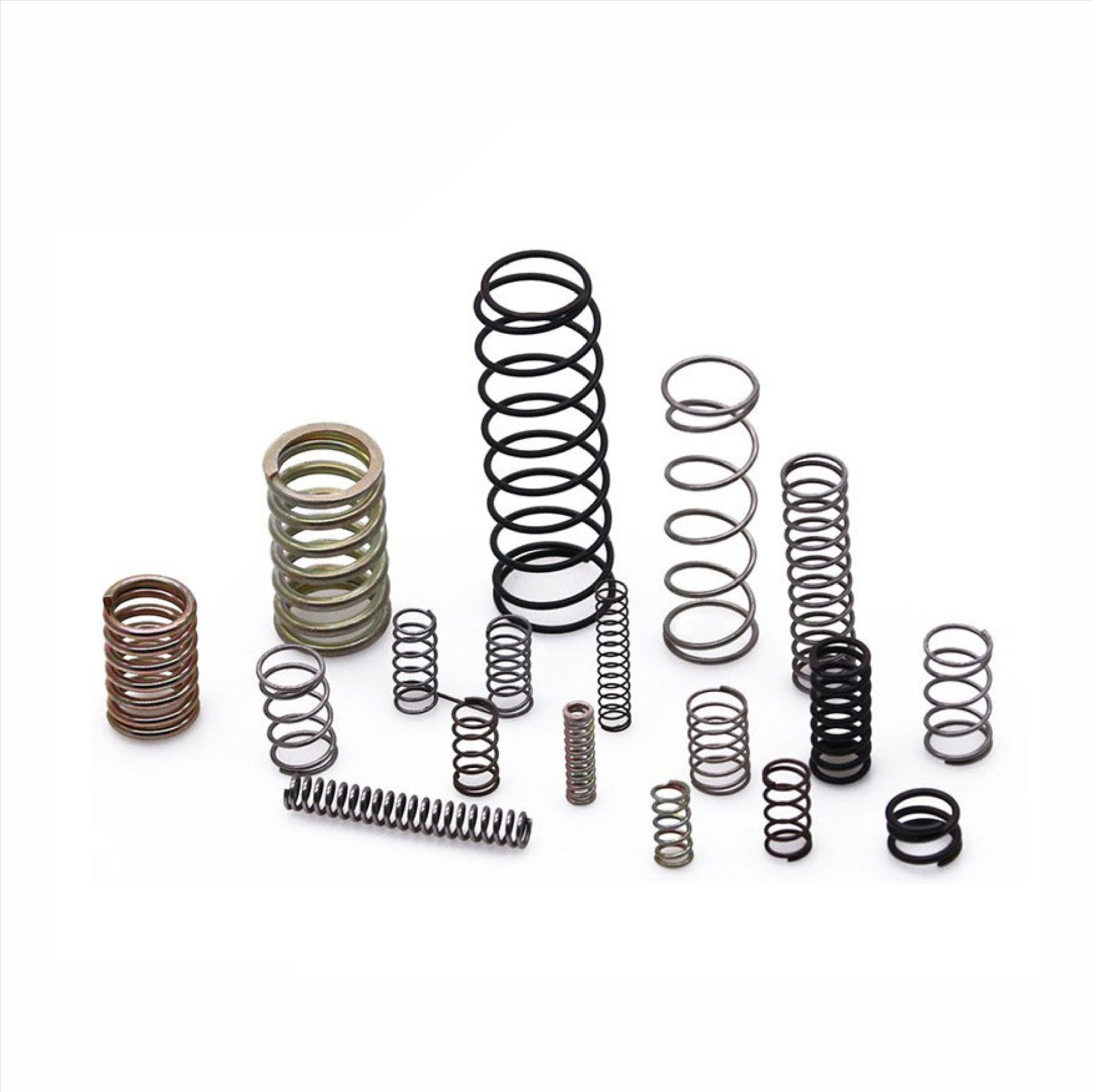 Blackening treatment of compression spring, hardware lock, toy, small spring, stainless steel compression spring, micro rebound spring Item Picture