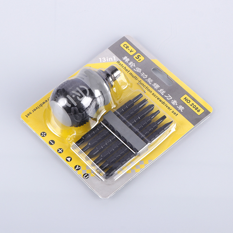 Ratchet dual-purpose screwdriver set, multi-functional telescopic special-shaped screwdriver combination, household screwdriver, quick screwdriver Specification drawing
