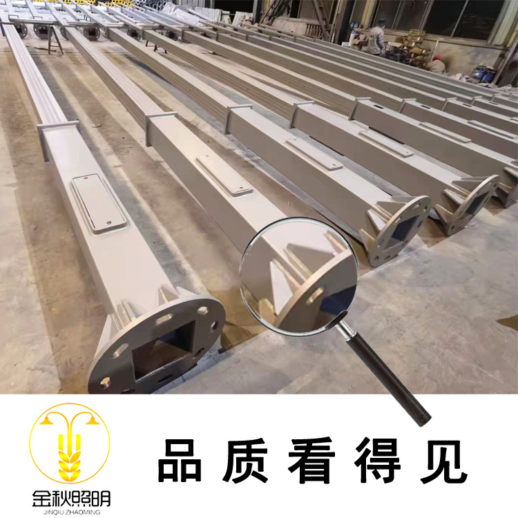 Wholesale 10-meter double-arm street lamps, hot-dip galvanized 6-meter, 8-meter and 12-meter street lamp poles, 100wled city power street lamps for highways details Picture