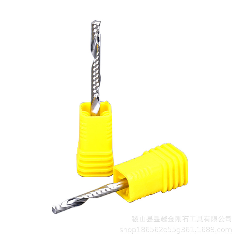 3.175mm polished tungsten steel single-edge helical milling cutter engraving machine, acrylic woodworking 3A grade cutting knife engraving knife Specification drawing