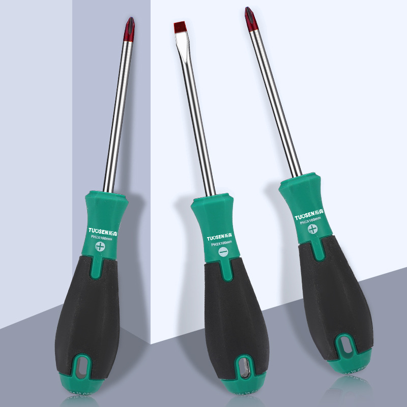 Tosen Screwdriver Manual Screwdriver set of 8 pieces, flat-head cross-head screwdriver, screwdriver, cross-head screwdriver, and screwdriver Application Scenario