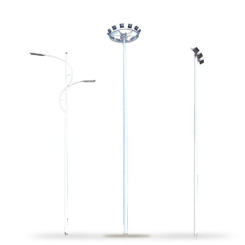 Outdoor high-brightness LED high-pole lamps, square lighting, waterproof and rust-proof, remote-controlled dimming high-pole street lamps, commercial and industrial grade Item Picture