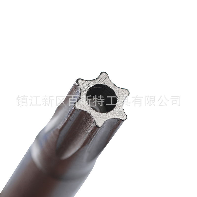 Hollow plum blossom screwdriver bit, hexagonal plum blossom with hole screwdriver bit, middle hole plum blossom screwdriver bit, 1/4 hexagonal handle screwdriver bit Item Picture