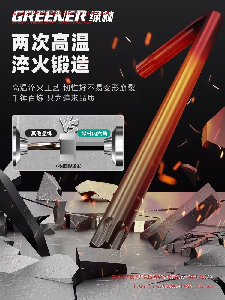 Green Forest Hex Socket Wrench Set, Five-flower hexagonal screwdriver, Flower-shaped Millet Star Hexagonal key T50 Application Scenario