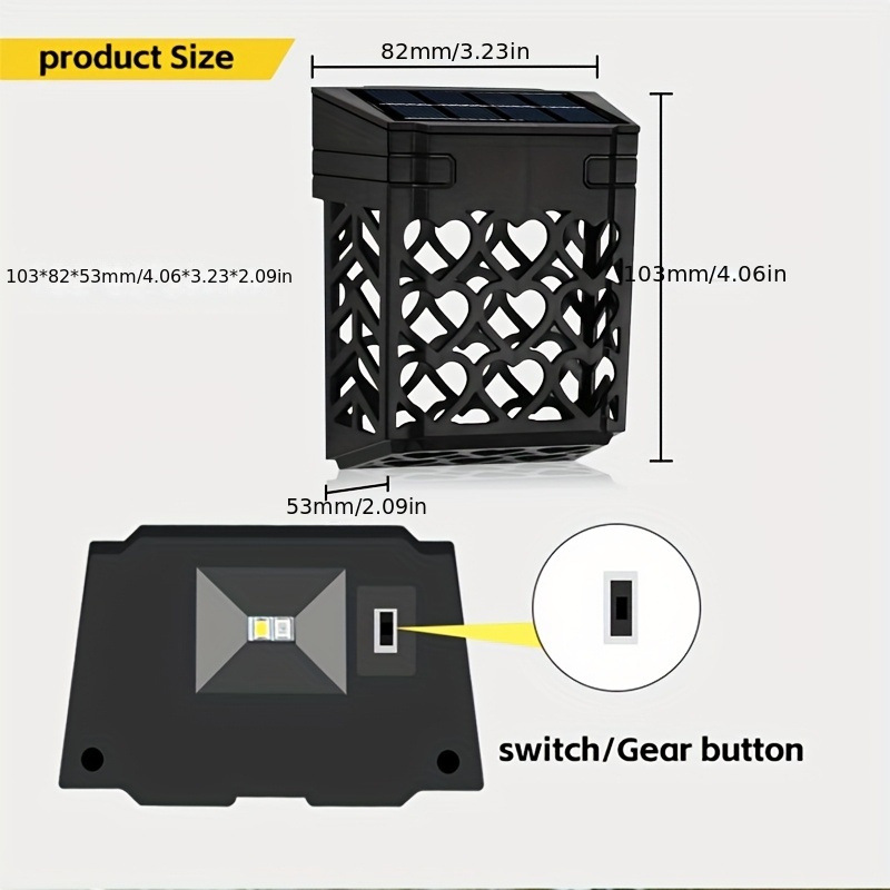 2/4PCS Motion Sensor Garden Light, Solar WAll Lights, Porch Item Picture