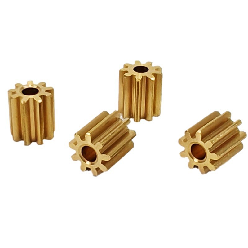 Precision copper gear processing, small module spur gear, cylindrical gear, gear hobbing, toy motor, copper gear CNC Item Picture