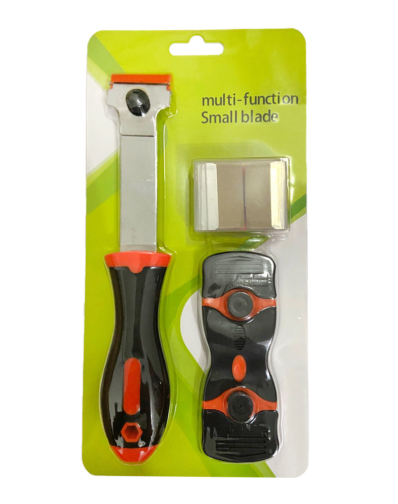 Multi-functional double-head small scraper for dirt removal, extended scraper for glue removal, small scraper for car film application, cleaning scraper undefined