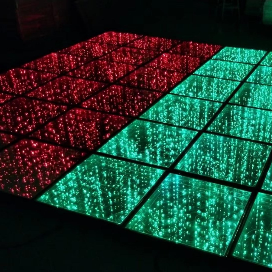 Seven-color copper wire Led copper wire light RGB stage, dance, restaurant, bar, party light strips, neon floor tile lights Application Scenario