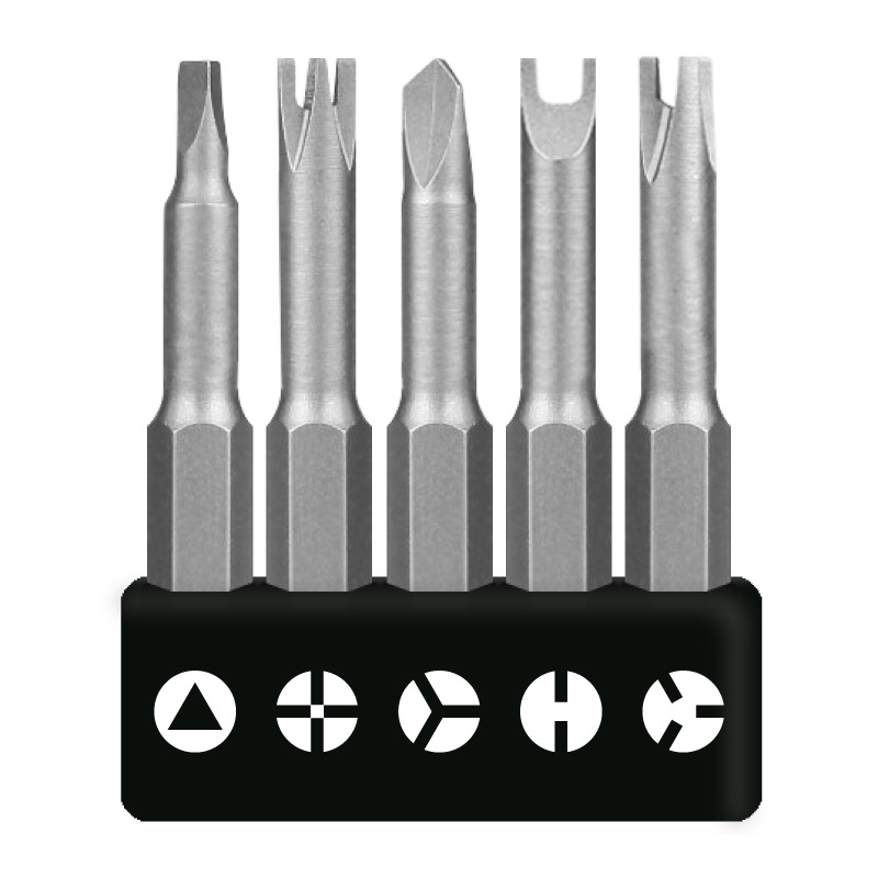 Morita 5pc Special-shaped screw screwdriver, Bull Socket Special U-shaped triangular Screwdriver, One-line cross Head set Item Picture