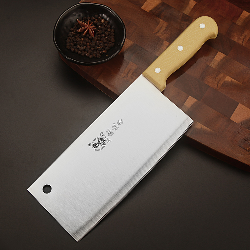 Hongmei Zi Factory wholesale kitchen meat slicing knife, sharp stainless steel slicing kitchen knife, kitchen chopping and cutting dual-purpose knife details Picture