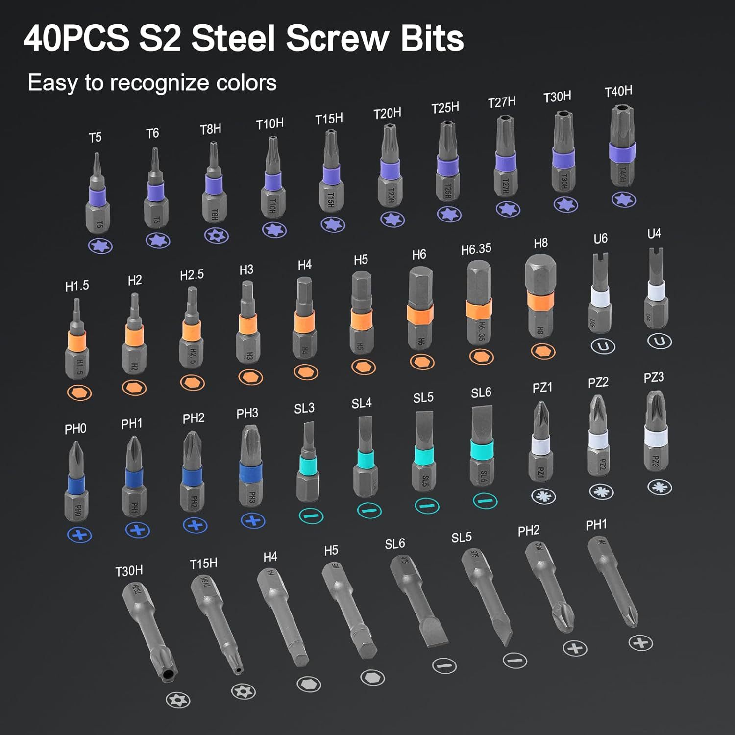 RS1 Ratchet Screwdriver Set 24-in-1 multi-functional S2 steel household wrench and screwdriver tool set details Picture